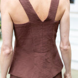 Tess Vest Cotton Slub - Coco
