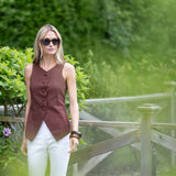 Tess Vest Cotton Slub - Coco