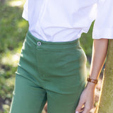 Bell Pant Twill - Palm