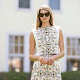 Slim Shell Top - Ecru Fleur