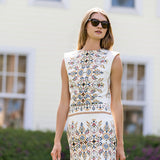 Gidget Skirt - Ecru Fleur