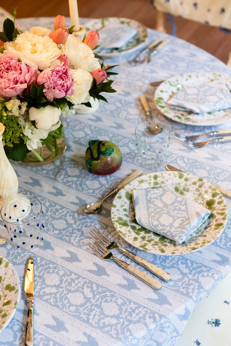 Chambray Island Ikat Tablecloth (Round & Rectangular)