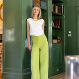 Blair Top Poplin - Blanc