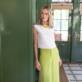 Blair Top Poplin - Blanc