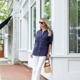 Halsey Linen Shirt - Peacoat