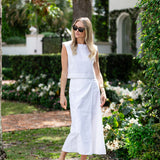 Slim Shell Top Poplin - Blanc