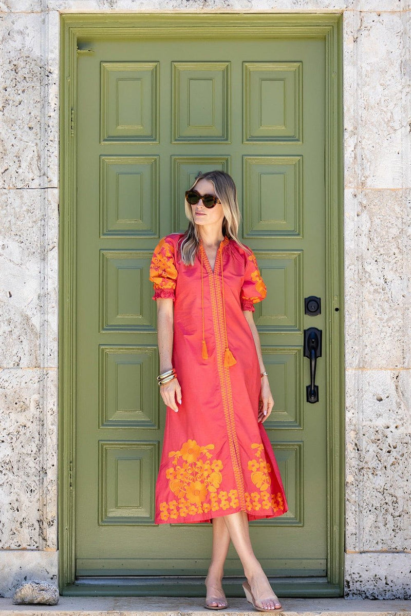 Short Sleeve Coatue Caftan - Tutti Frutti