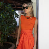 Cartagena Wrap Skirt - Tangerine