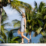 Slim Shell Top - Chambray Chamonix Fleur