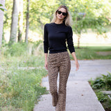 Bell Pant Twill - Leopard