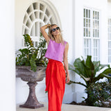 Cartagena Wrap Skirt - Poppy