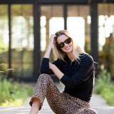 Bell Pant Twill - Leopard