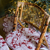 Scarlet Vine Seat Cushion