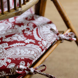 Scarlet Vine Seat Cushion