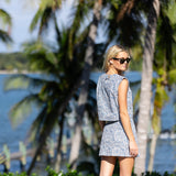 Gidget Skirt - Chambray Chamonix Fleur