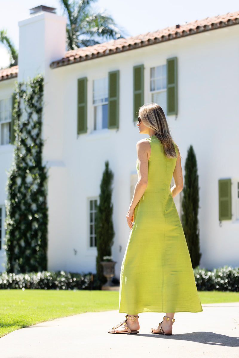 Jane Dress - Chartreuse