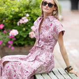 Betty Dress - Wild Orchid Positano Paisley