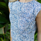 Gidget Skirt - Chambray Chamonix Fleur