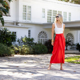 Cartagena Wrap Skirt - Poppy