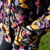 Oversized Dakota Jacket Velvet - Noir Baroque Floral