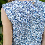 Gidget Skirt - Chambray Chamonix Fleur