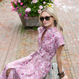 Betty Dress - Wild Orchid Positano Paisley