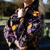 Oversized Dakota Jacket Velvet - Noir Baroque Floral