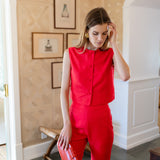 Blair Top - Lipstick Red