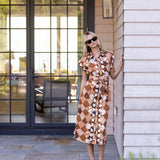 Cara Dress - Umber Patchwork