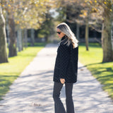 Oversized Dakota Jacket Velvet - Noir