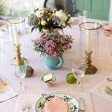 Tangerine Ticking Stripe Dinner Napkins