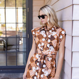 Cara Dress - Umber Patchwork