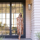 Cara Dress - Umber Patchwork