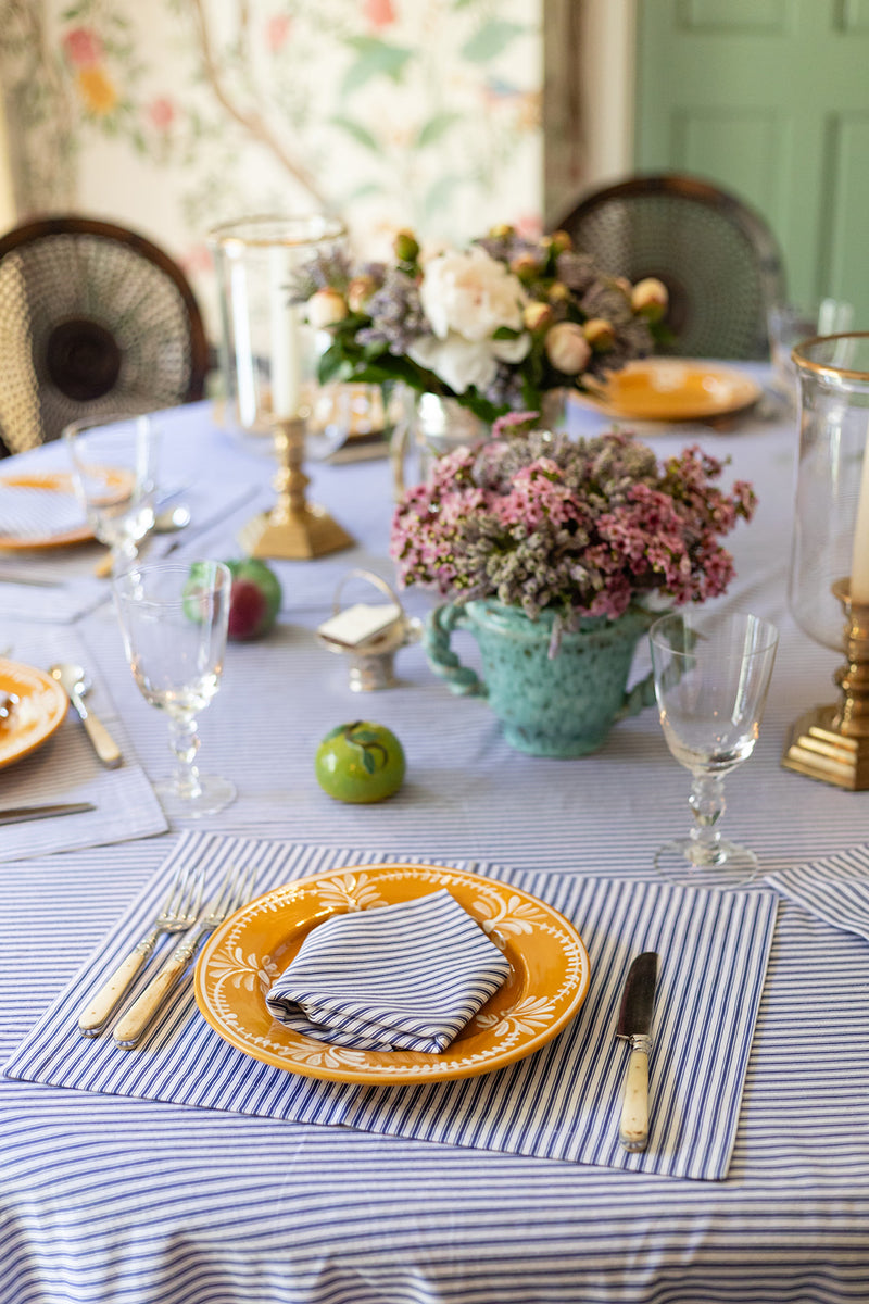 Peacoat Ticking Stripe Placemats