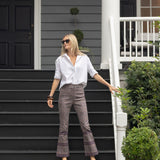 Bell Pant Twill - Peacoat Castillo Medallion