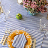 Peacoat Ticking Stripe Dinner Napkins