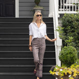 Bell Pant Twill - Peacoat Castillo Medallion