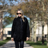 Oversized Dakota Jacket Velvet - Noir