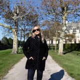 Oversized Dakota Jacket Velvet - Noir