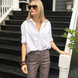 Bell Pant Twill - Peacoat Castillo Medallion