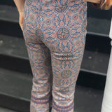 Bell Pant Twill - Peacoat Castillo Medallion
