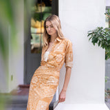 The JA Husband Shirt - Tobacco Diamond Bandana