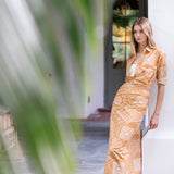 The JA Husband Shirt - Tobacco Diamond Bandana