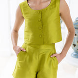 Cabana Short Dupioni - Pear