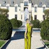 Blair Top Velvet - Pear