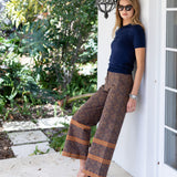 Tessa Pant Twill - Peacoat Cordoba Quatrefoil