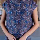 Tramell Top Dupioni - Bijou Provence Paisley