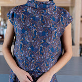 Tramell Top Dupioni - Bijou Provence Paisley