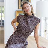 Tramell Top Dupioni - Noir Castillo Medallion