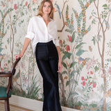 The Carolyn Shirt Dupioni - Blanc